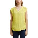 Blusas amarillas de viscosa con rayas Esprit talla XXL de materiales sostenibles para mujer 