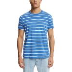 Camisetas azules de manga corta manga corta con cuello redondo con rayas Esprit talla M para hombre 