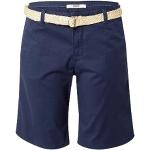 Pantalones cortos azul marino de rafia trenzados Esprit con cinturón talla XL para mujer 