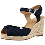 Sandalias azul marino de verano con tacón de cuña Esprit talla 40 para mujer 