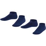 ESPRIT Foot Logo 2-Pack K SN algodón corte unicolor 2 pares, Calcetines cortos Unisex niños, Azul (Marine 6120), 27-30