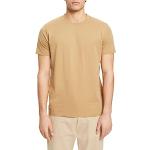 Camisetas beige de algodón de cuello redondo con cuello redondo Esprit talla L de materiales sostenibles para hombre 
