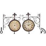 Relojes marrones de bronce con estación floreados Esschert Design 