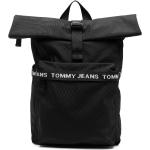 Mochilas estampadas negras con logo Tommy Hilfiger Essentials para hombre 