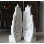Esculturas blancas de resina 