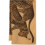 Pañuelos Estampados marrones de seda leopardo Talla Única para mujer 
