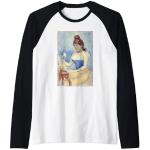 Estudio para "Mujer joven empolvándose" de Georges Seurat Camiseta Manga Raglan