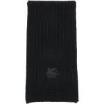 Bufandas negras de lana de lana  rebajadas con rayas Etro con bordado Talla Única para mujer 