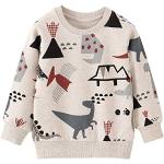 Disfraces grises de algodón de animales infantiles con motivo de dinosaurios 5 años para bebé 