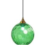 Lámparas colgantes verdes de metal de rosca E27 vintage 