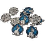 Medallas transparentes de metal hechas a mano para mujer 
