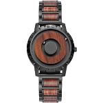 Relojes de madera de pulsera impermeables Cuarzo caja de madera con correa de madera para hombre 