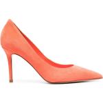 Zapatos naranja de ante de tacón rebajados con tacón más de 9cm con logo LE SILLA talla 41 para mujer 