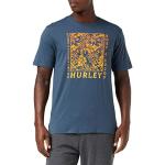 Camisetas azules de algodón de algodón  rebajadas HURLEY talla S para hombre 