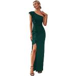 Vestidos verdes sin mangas tallas grandes maxi sin mangas con escote asimétrico formales Ever Pretty talla 3XL para mujer 