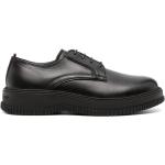 Zapatos negros de goma con puntera redonda con cordones formales con logo Tommy Hilfiger Sport talla 46 para hombre 