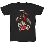 Evil Dead Horror Kult Splatter Walking Hostel Saw Film Halloween Black Shirt T-Shirt, Negro , L