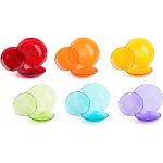 Vajillas multicolor de vidrio Excelsa 21 cm de diámetro en pack de 18 piezas 