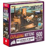 Puzzles azules de cartón 500 piezas Exploding Kittens Inc Exploding Kittens 