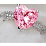 Anillo rosas de Diamantes con cristales 13 para mujer 