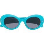 Gafas azules de acetato de sol con logo Chiara Ferragni con tachuelas talla 5XL para mujer 