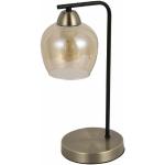 Lámparas negras de cuero de mesa vintage Fabrilamp 