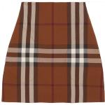 Faldas escocesas marrones de algodón a cuadros Burberry talla XS para mujer 