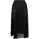 Faldas negras de seda a media pierna Jean Paul Gaultier talla 3XL para mujer 