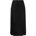 Faldas rectas negras de algodón rebajadas RICK OWENS talla XXS para mujer 