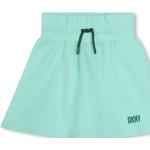 Faldas infantiles verdes de algodón informales con logo DKNY 4 años para niña 