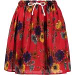 Faldas rojas de poliester floreadas Jean Paul Gaultier con motivo de flores talla XL para mujer 