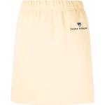 Faldas rectas amarillas de algodón rebajadas con logo Chiara Ferragni para mujer 