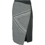 Faldas asimétricas grises de fieltro rebajadas asimétrico talla XS para mujer 