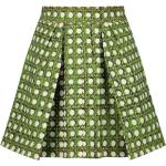 Faldas plisadas verdes de algodón rebajadas con lunares GIAMBATTISTA VALLI talla XL para mujer 
