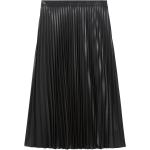 Faldas orgánicas negras de lino de lino  para mujer 