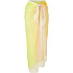 Pareos amarillos de seda Tie dye Amir Slama con lazo Talla Única para mujer 