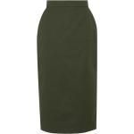 Faldas tubo verde militar de algodón MAX MARA talla XXL para mujer 