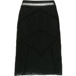 Faldas rectas negras de algodón rebajadas talla XS para mujer 