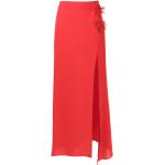 Faldas rojas de viscosa de lino  floreadas Amir Slama asimétrico para mujer 