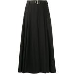 Faldas plisadas negras de viscosa Prada talla L para mujer 