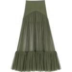 Faldas verdes de seda de cintura alta Saint Laurent Paris talla M para mujer 