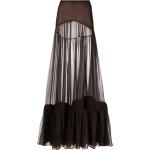Faldas marrones de seda de cintura alta Saint Laurent Paris talla S para mujer 