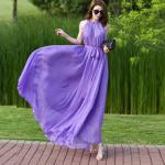 Faldas largas lila de gasa de verano talla XL para mujer 