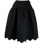 Faldas largas negras de poliester acolchadas con lazo talla XS para mujer 