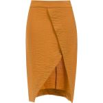 Faldas rectas marrones de viscosa rebajadas talla XS para mujer 