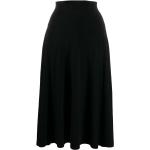 Faldas negras de poliester de cintura alta NORMA KAMALI para mujer 