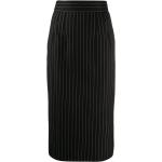 Faldas tubo negras de poliester con rayas Dolce & Gabbana talla XXL para mujer 