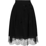 Faldas negras de encaje de encaje  rebajadas floreadas con bordado talla L para mujer 