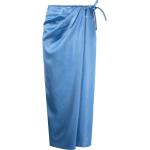 Faldas cruzadas azules de poliester rebajadas Nanushka asimétrico talla L de materiales sostenibles para mujer 