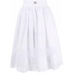 Faldas largas blancas de poliester con logo Dolce & Gabbana fruncido talla XL para mujer 